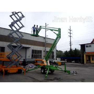 Plataforma elevadora hidráulica montada en camión, plataforma de trabajo aérea móvil